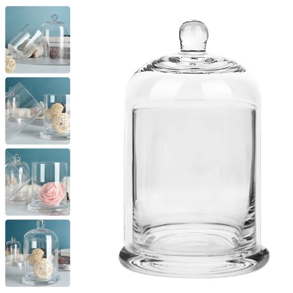 

candles 1 set glass cover aroma cup dust-proof home decor (transparent)