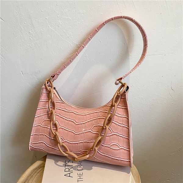 

evening bags retro baguette bag crossbody women's armpit small square hand chain clutch mobile phone shoulder