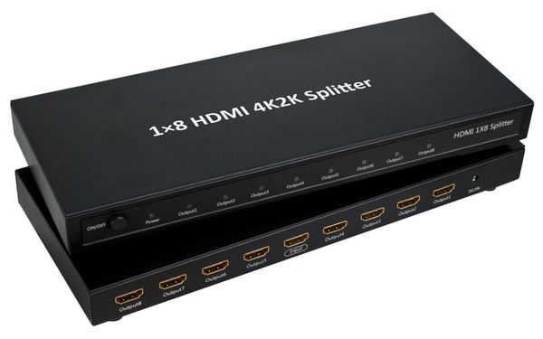 

audio cables & connectors 1x8 4k 2k splitter