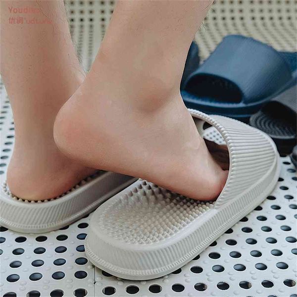 

official website 70% off outlet stores utune massage slippers women slipper man indoor bathroom non-slip shoes summer slides thick sole wate, Black