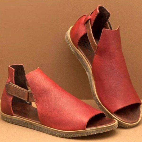 

womens ankle strap buckle flat sandals open toe fashion shoes for summer girls a66, Black