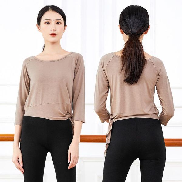 

men's sweaters dancer's song modern dance practice clothes latin female yoga body training, White;black