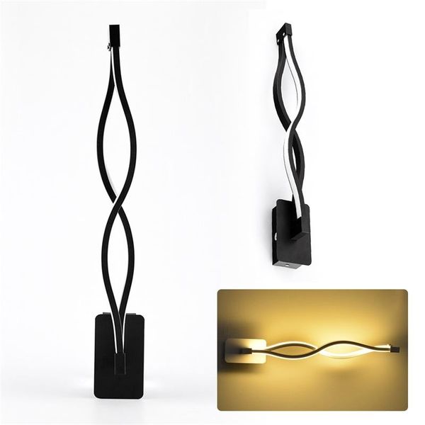 

indoor led wall lamp bedroom beside reading light living room corridor el lighting decoration white/black