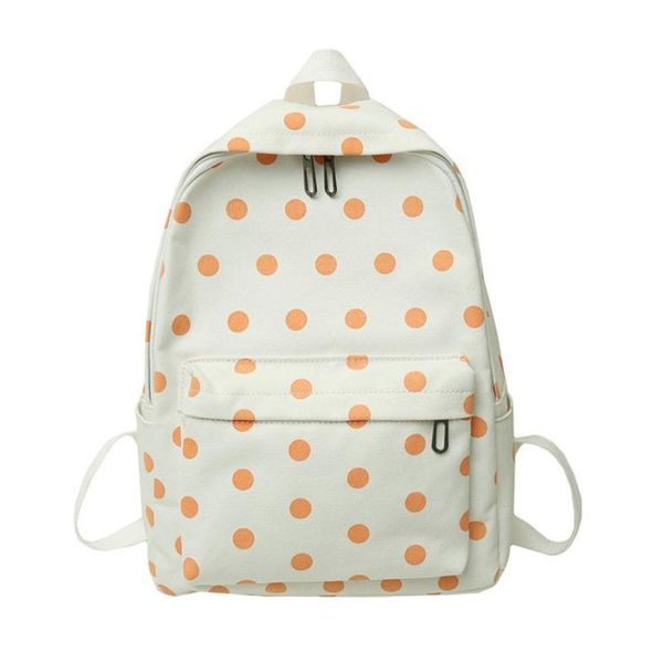 

backpack brand black polka dots fashion backpacking bag school student daypack backpacks for teen girls