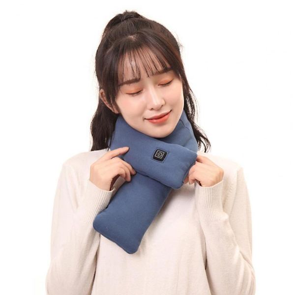 

scarves heated scarf heating quickly neck usb innovative, Blue;gray