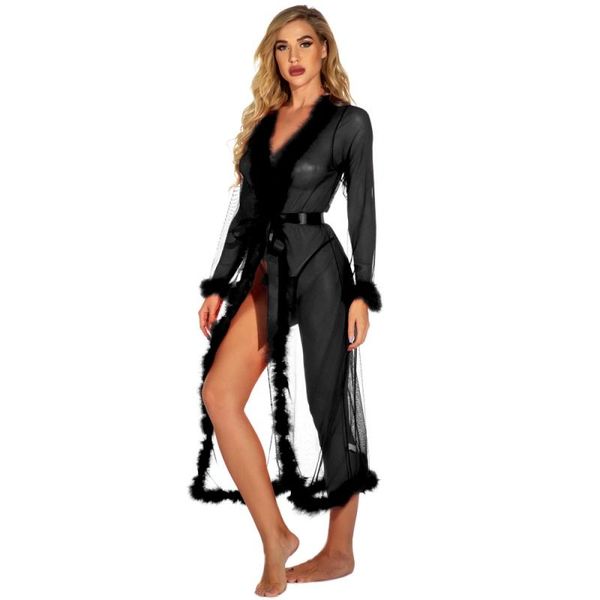 

women's sleepwear large size night dress lingerie women nightwear lace temptation underwear nightdress w, Black;red