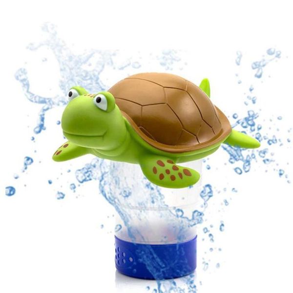 

swimming pool water purifier dispenser cleaner accessories pvc drifting turtle head inflatable water purifier dispenser