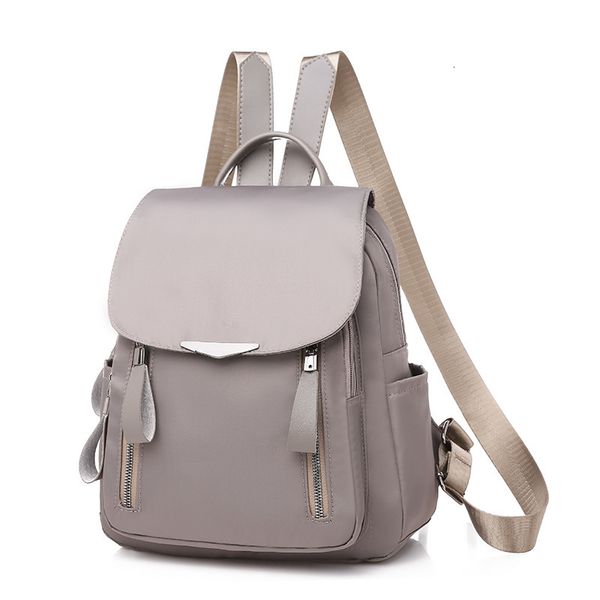 

backpack 2021 nylon cloth leisure double zipper waterproof