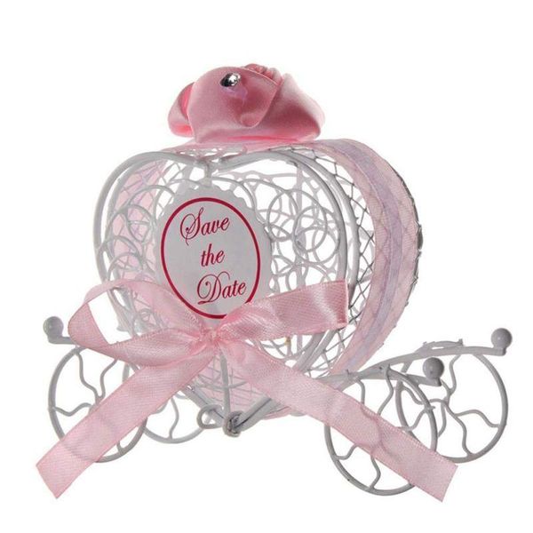 

gift wrap candy boxes organizer romantic carriage sweets chocolate box wedding party favors god (pink)