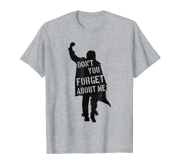

breakfast club don't you forget about me silhouette t-shirt, White;black