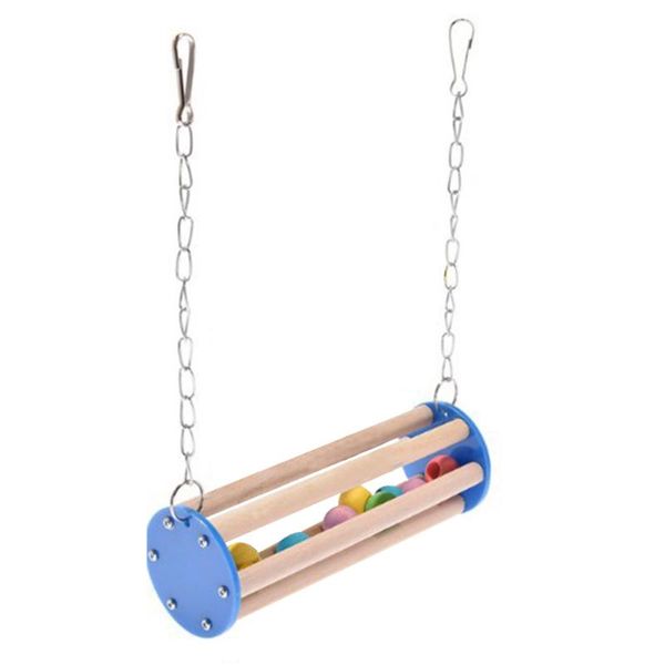 

other bird supplies entertainment cockatiel hanging parrot chew bite pet rolling ball wooden buckles educational swing toy parakeet decorati