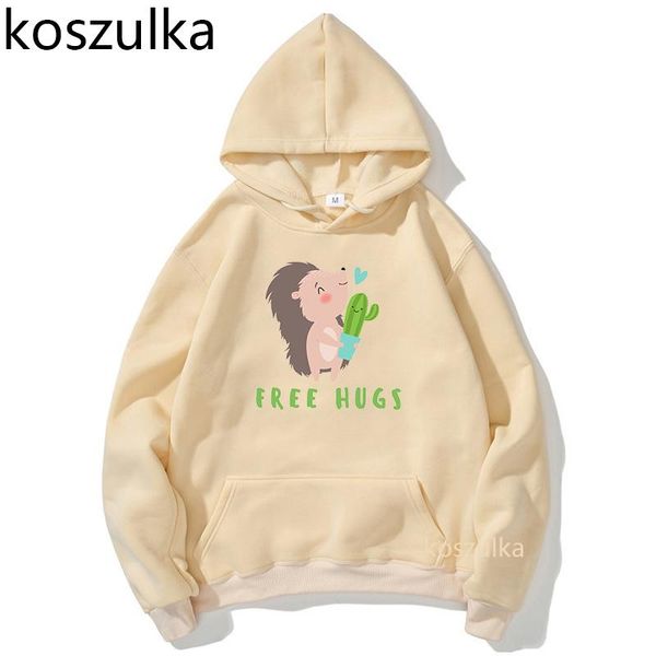 

christmas cactus hoodies men anime kawaii cartoon pullovers hoodie fashion harajuku printing casual male manga sudaderas men's & sweats, Black