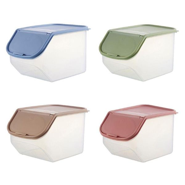 

storage bottles & jars 2021 rice container airtight sealed moisture cereal grain organizer for kitchen
