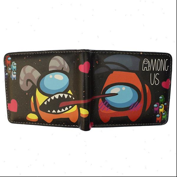 

game wallet pu leather short purse with coin pocket, Red;black