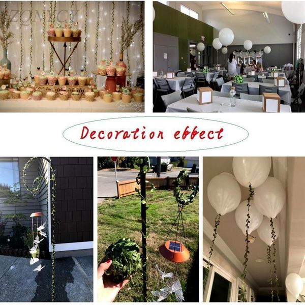 

decorative flowers & wreaths 10 meter silk leaf-shaped handmake artificial green leaves for wedding decoration diy wreath gift scrapbooking