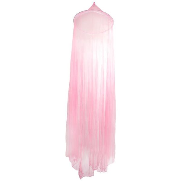 

mosquito net promotion round with lace - pink