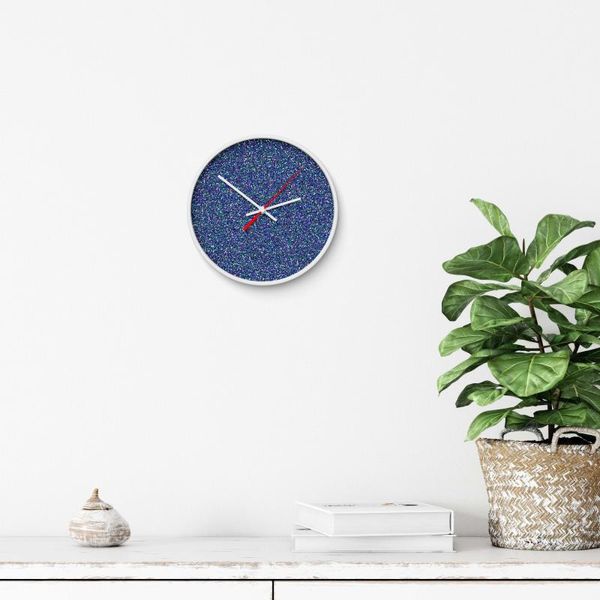 

linear abstract color pattern figure white wood gift decor wall clock 40x40 cm clocks
