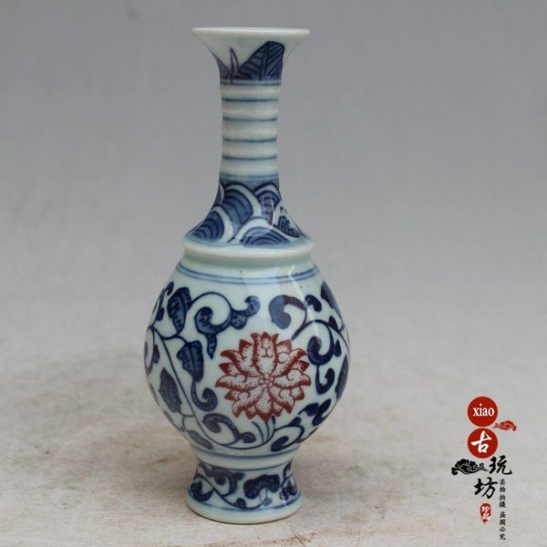 

vases jingdezhen porcelain blue and white flower inserted home mouth long - necked