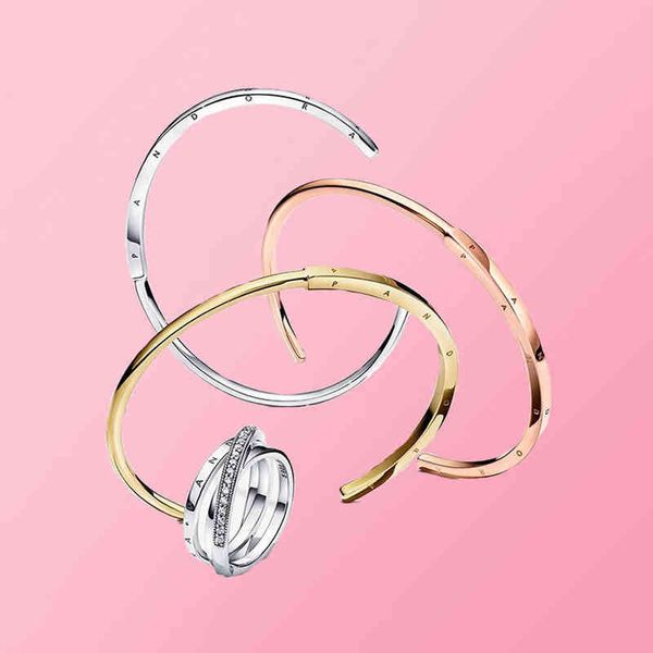 

new bracelet prata 925 sterling silver pandora d-i series personality luxury charm joas de plata italiana taki, Black