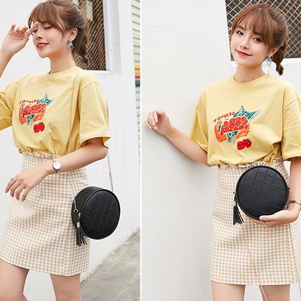 

women fashion handbag out shoulder bag tote ladies bags round package waist