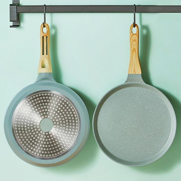

pans korean style non stick pan pancake crust baked pizza frying breakfast pot cookware kitchen supplies