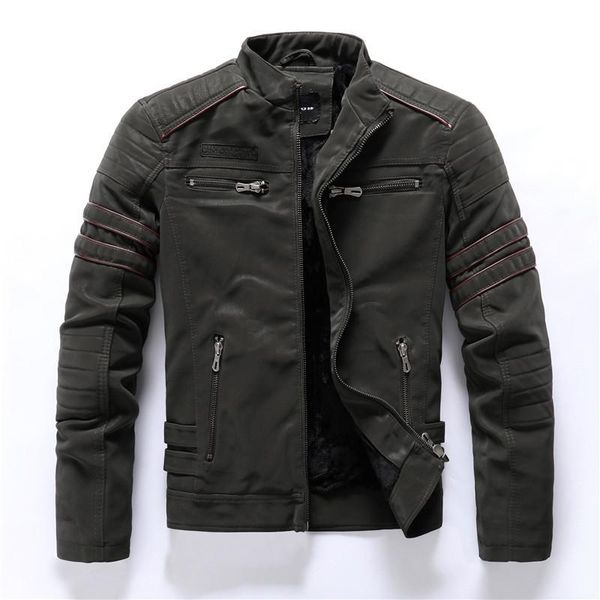 

autumn winter men's leather jacket casual sanded fashion stand collar motorcycle men slim pu coats jackets, Black;brown