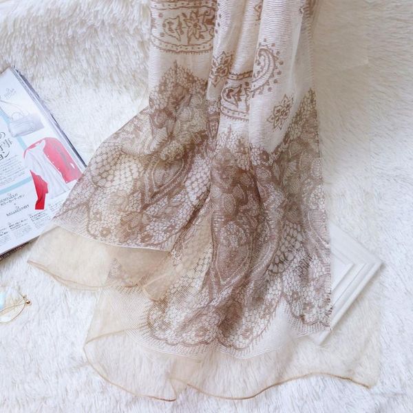 

scarves arrival 70*190cm scarf shawl women autumn winter silk wool double deck embroider mother gift, Blue;gray