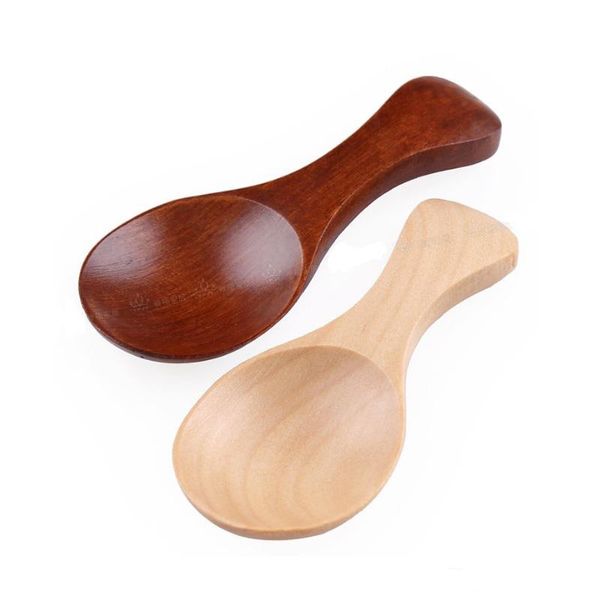 Cucchiaio da 8 cm in legno naturale per tè, zucchero, sale, cucchiaio da cucina, mini cucchiai per condimento in legno