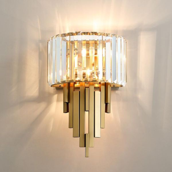 

wall lamp postmodern luxury light creative living room simple bedroom bedside lights aisle corridor indoor led crystal