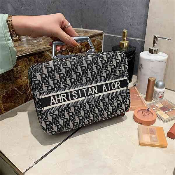 

purse large capacity women's new cosmetics storage box portable cosmetic bag