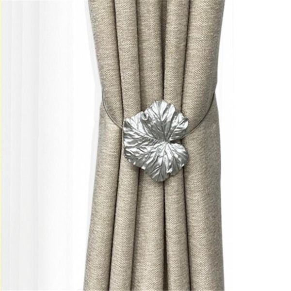

curtain & drapes 1pc hook holder home decorations leaf tie rope backs holdbacks buckle clips accessory rods accessoires
