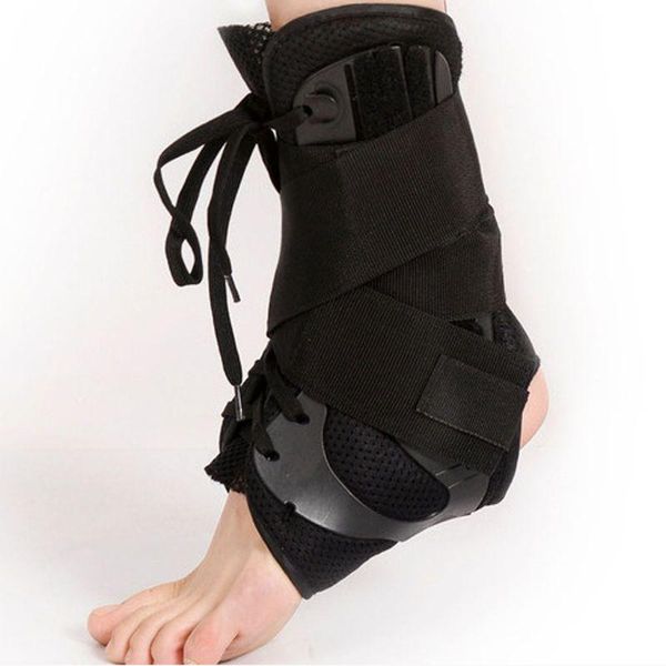

lace-up ankle stabilizer brace pediatric figure foot support wrap compression, Blue;black