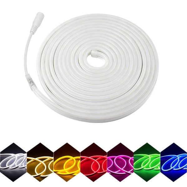 

strips led neon light 12v strip flexible rope tube waterproof for diy holiday decoration red pink gre blue warm white yellow