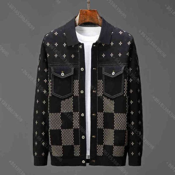 

clearance treatment men s clothes casual men sweater jacket woolen lapel zipper jackets coat high-quality tracksuit sweaters logo luxury br, Black;brown