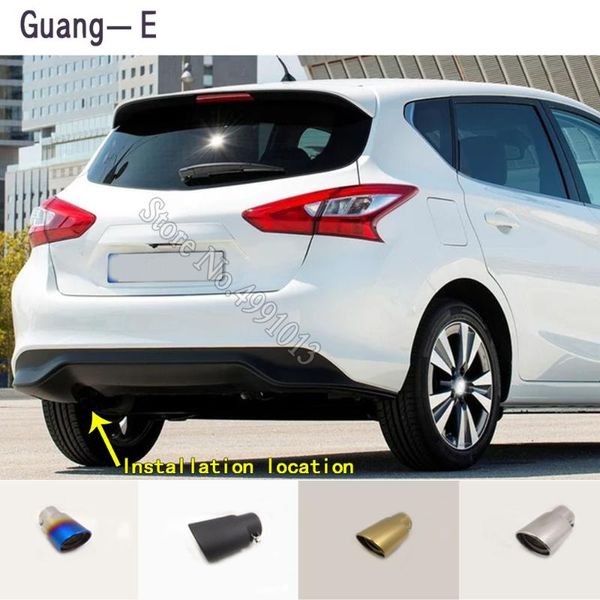

manifold & parts car stickers cover muffler exterior back end pipe dedicate exhaust tip tail outlet ornament 1pcs for pulsar 2014-202