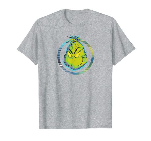 

dr. seuss watercolor grinch t-shirt, White;black