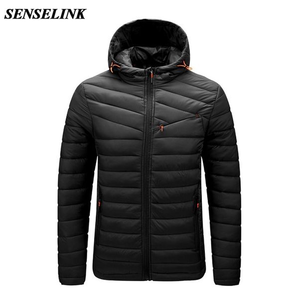 

men winter brand casual warm jacket fashion thick windproof parker autumn hat 211028, Black;brown