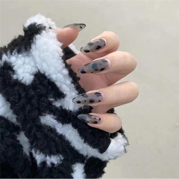 

false nails 24pcs nail tips french press on fake with 1sheet /24pcs transparent glue sticker, Red;gold