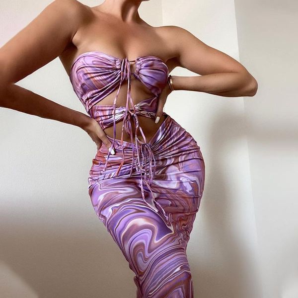

casual dresses 2021 summer women elegant hollow out bandage dress vintage halter bodycon nightclub outfits female, Black;gray