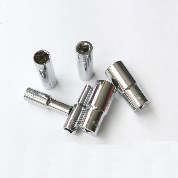 

1/2 inch deep long socket set 8-32mm hex torque wrench head 78mm ratchet spanner adapter repair hand tools
