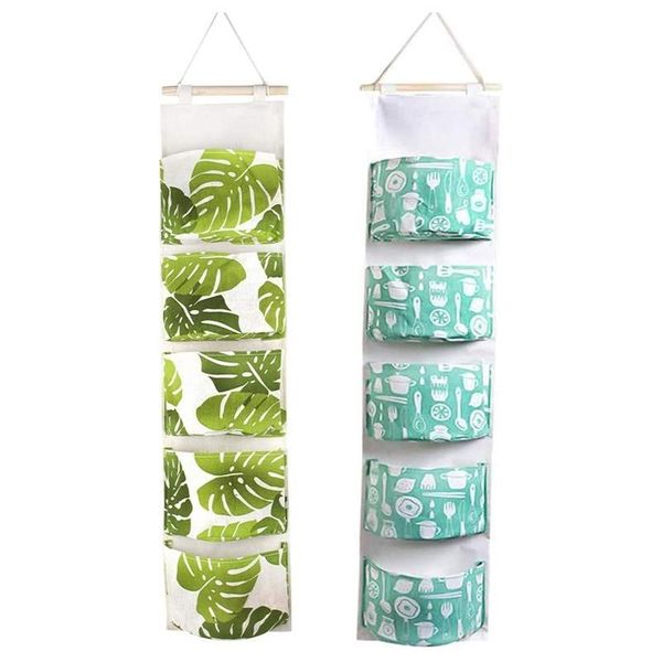 

storage boxes & bins bag hanging on the door, waterproof closet rack, linen bag, 2 pieces