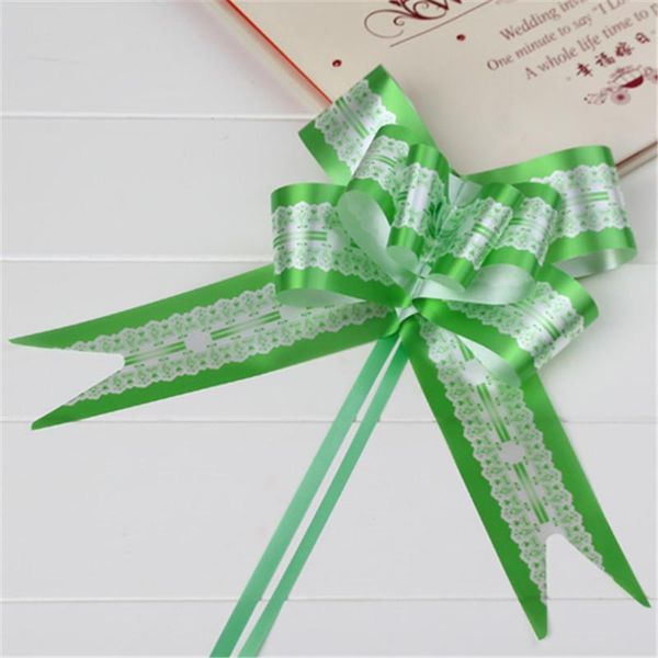 

party decoration 20pcs/pack gift wrapping ribbon candy box accessories diy wedding car decor supplies flower ribbons home