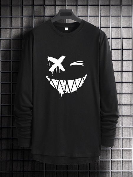 

men expression print tee i1h0#, White;black