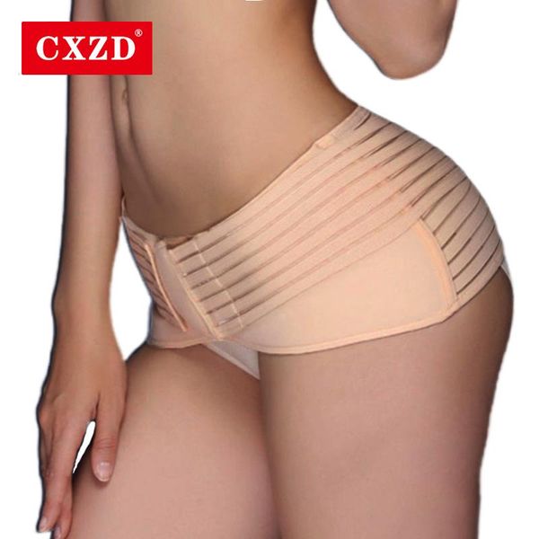 

waist support cxzd women corset slimming belly sheath reductive girdle compression buttocks trimmer shaper band postpartum workout body, Black;gray
