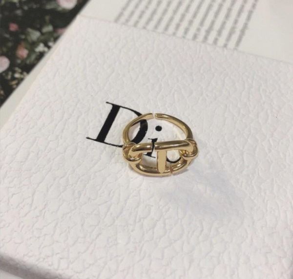 

ring d home / dijia letter cd open cut women's bracelet light luxury simple fashion korean style, Silver