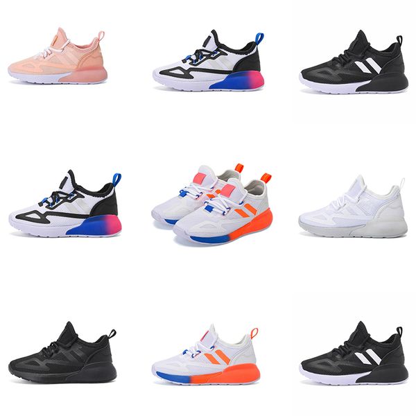 

youth little kids originals zx 2k bt running shoes infants black white orange blue true pink crystal 2021 children lightweight midsole summe