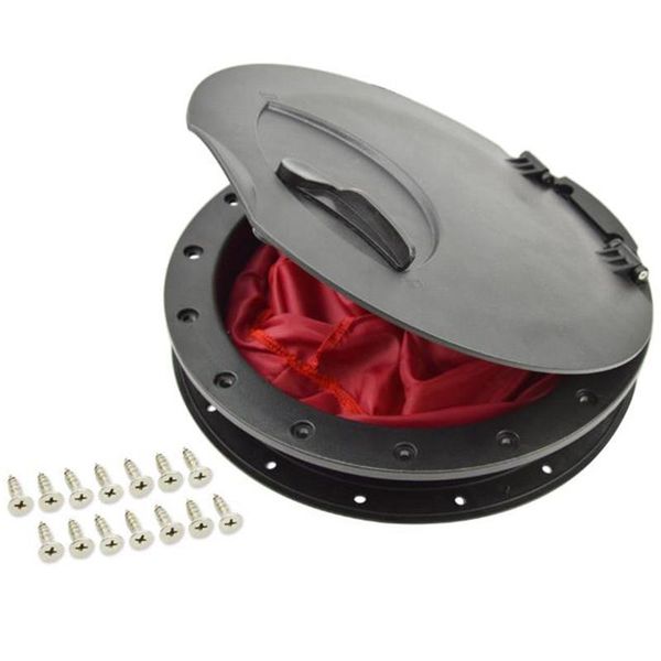 

rafts/inflatable boats elos-9 inch marine cover pull out deck plate hole kit hatch with kayak boat fishing rigging accessories