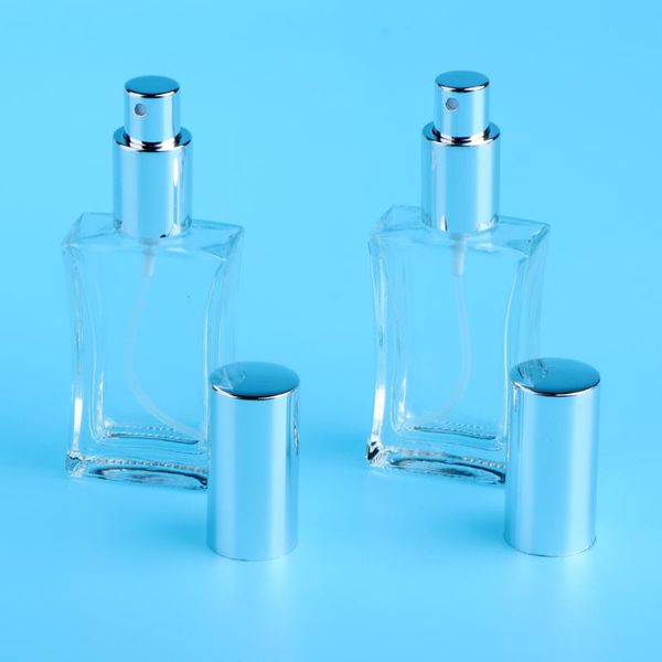 

2pcs refillable portable frosted glass perfume fragrance bottle aftershave sprayer 50ml highly polished & beautiful storage bottles jars