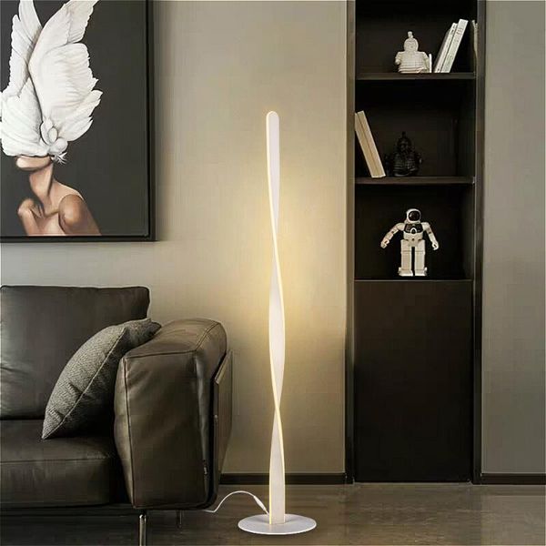

modern iron acrylic creative floor lamps dimmable led 100-240v standing lights for living room study bedside office