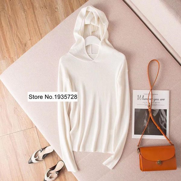 

women's sweaters elfstyle women 100% wool hooded knitting pullover - ladies est white/black/red/grey knitted sweater with